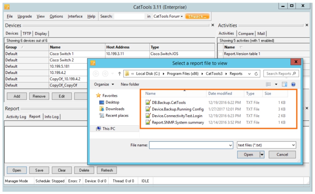 Kiwi CatTools router configuration management software