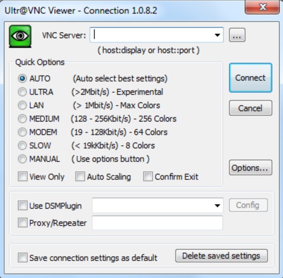 UltraVNC remote desktop viewer tool