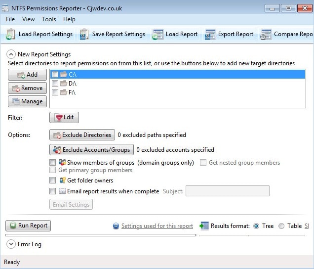 1. CJWDEV’s NTFS Permissions Reporter