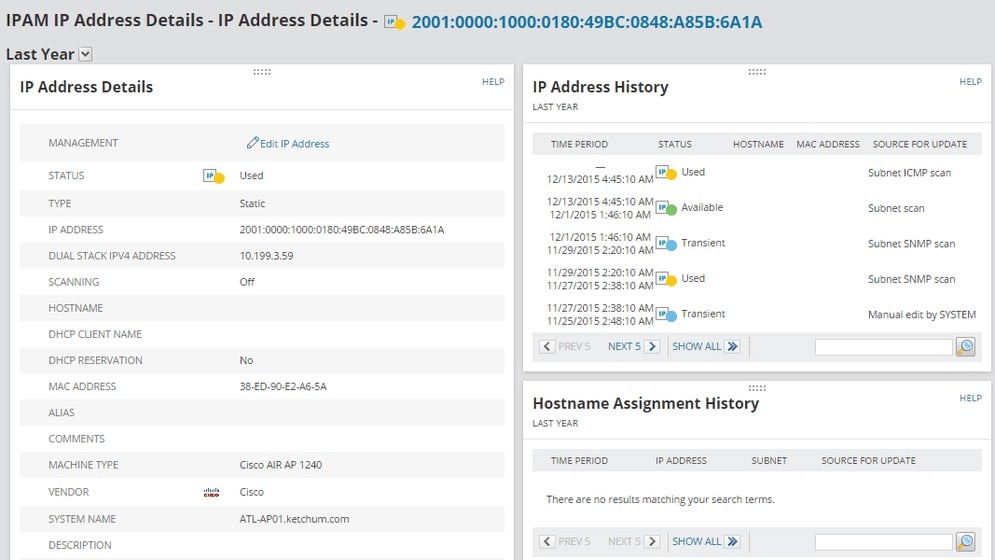 SolarWinds IP Address Manager