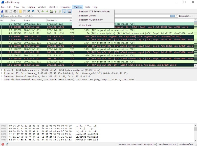 PACKET-SNIFFER Calculation tool