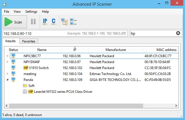 Advanced IP Scanner