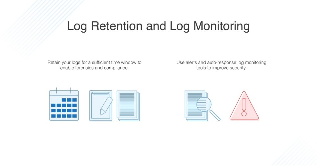 Log retention and Log monitoring