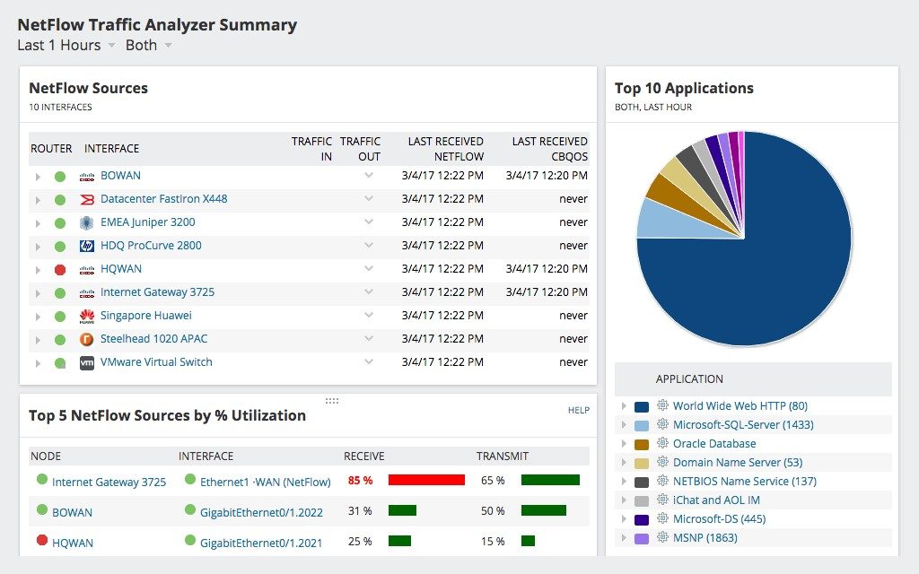 NetFlow Traffic Analyzer 1