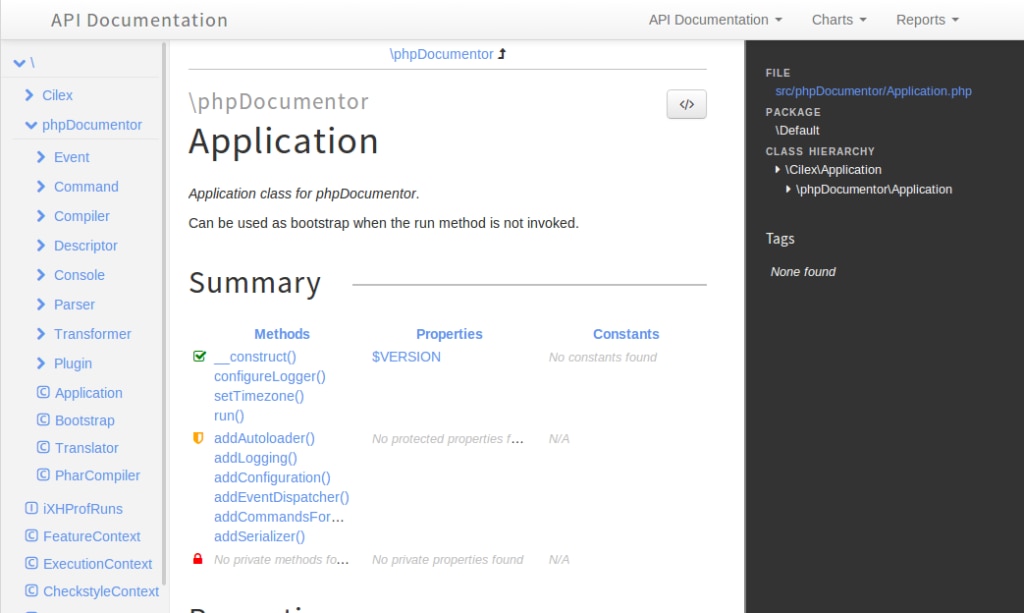 PHP Documentation: phpDocumentor 2