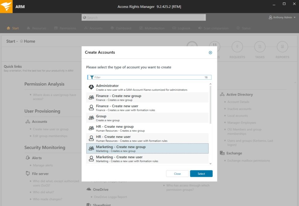 Data Ownership and User Provisioning