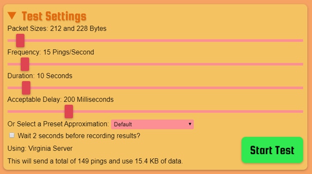 Packet Loss Test