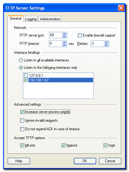 WinAgents TFTP Server