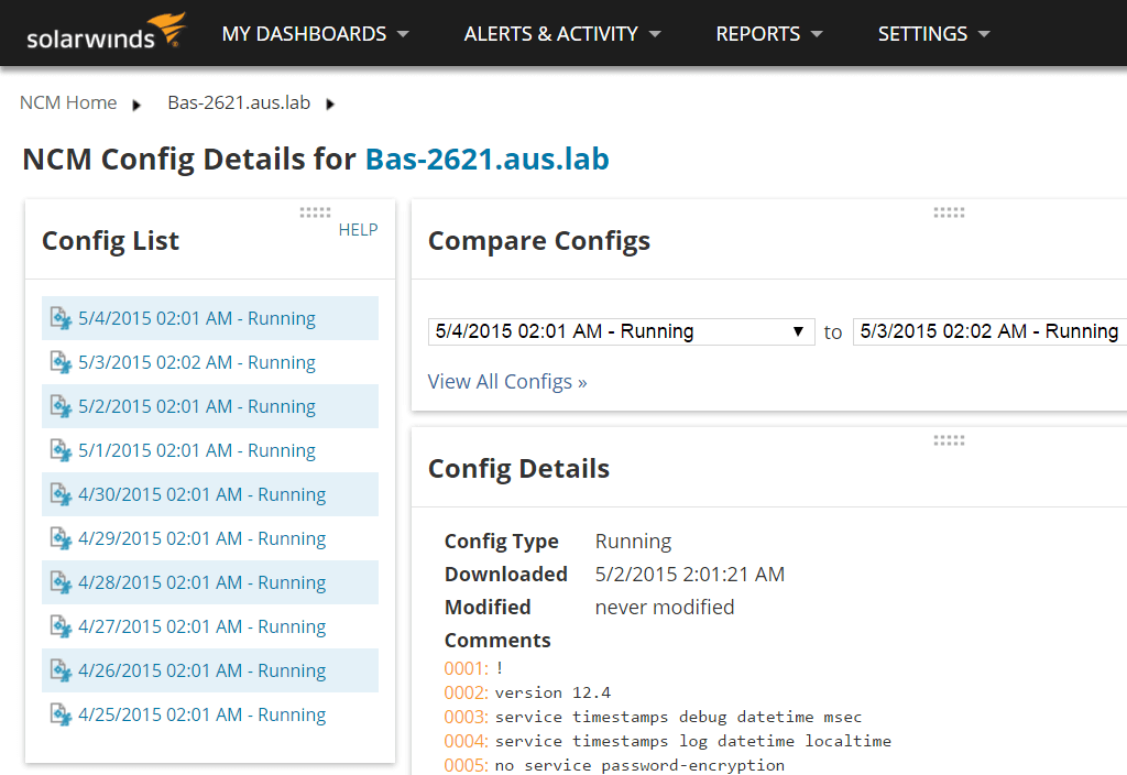 ncm config