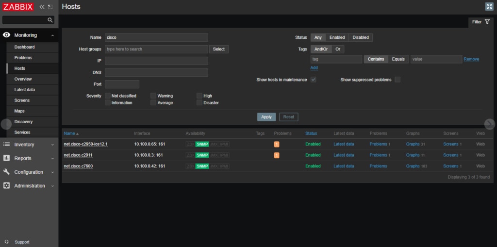 zabbix 