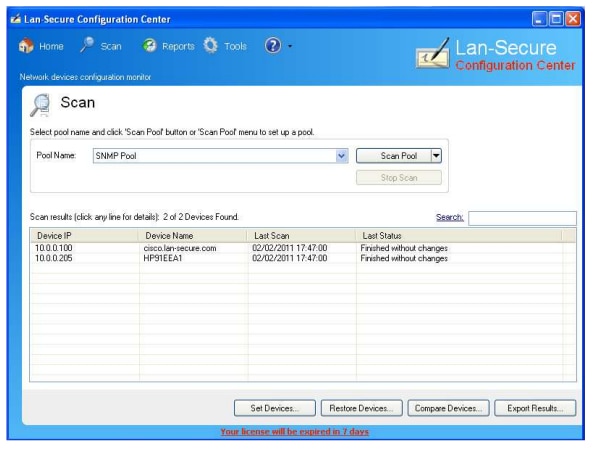 Lan-Secure Configuration Center