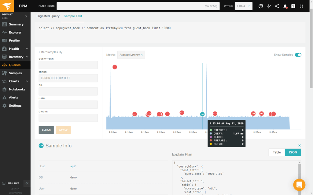 DPM query page one