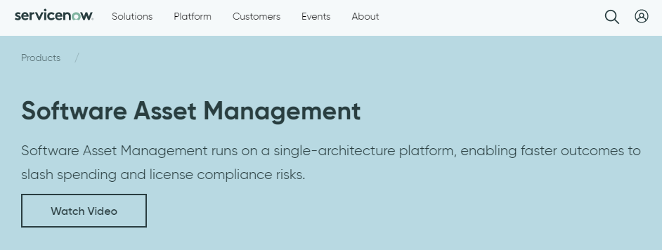 ServiceNow Software Asset Management