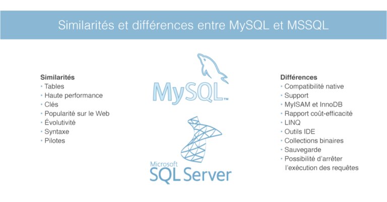 MySQL vs MSSQL: performance et principales différences | DNSstuff
