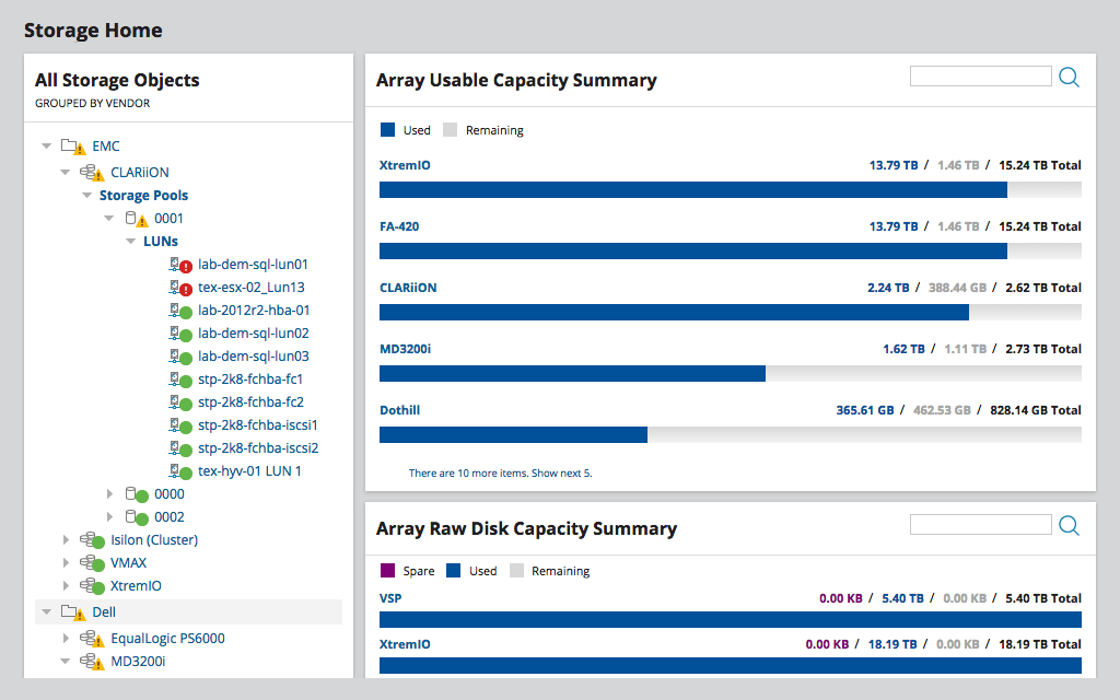 SolarWinds Storage Resource Monitor (SRM) 