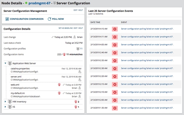 Server Configuration Monitor