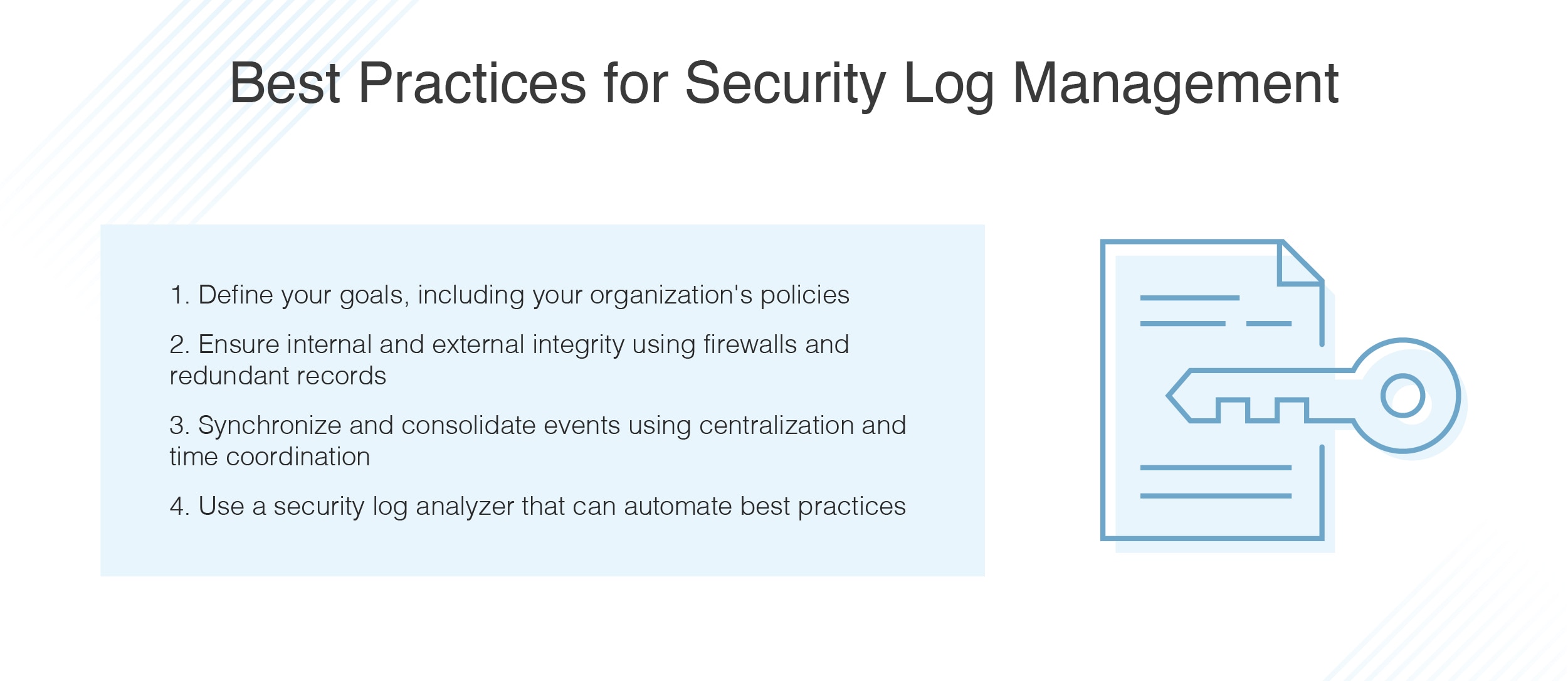 Best Practices for Security Log Management