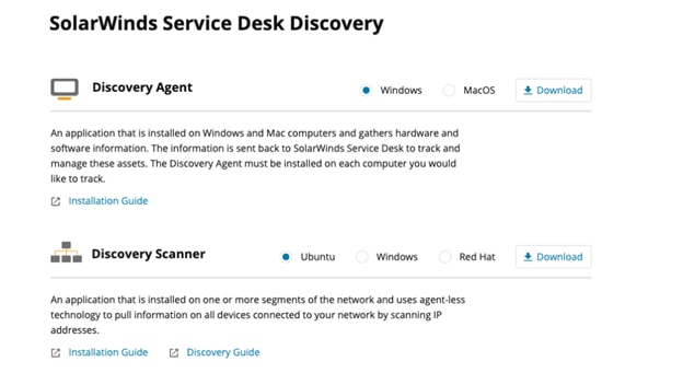 Solarwinds Service Desk Discovery