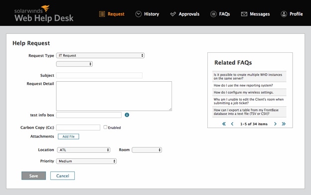 Solarwinds Web Helpdesk