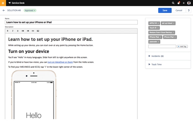 Service Desk Set Up Iphone