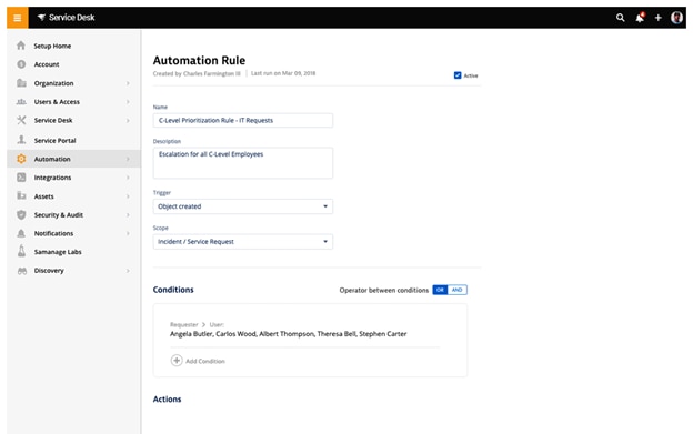 Service Desk Automation