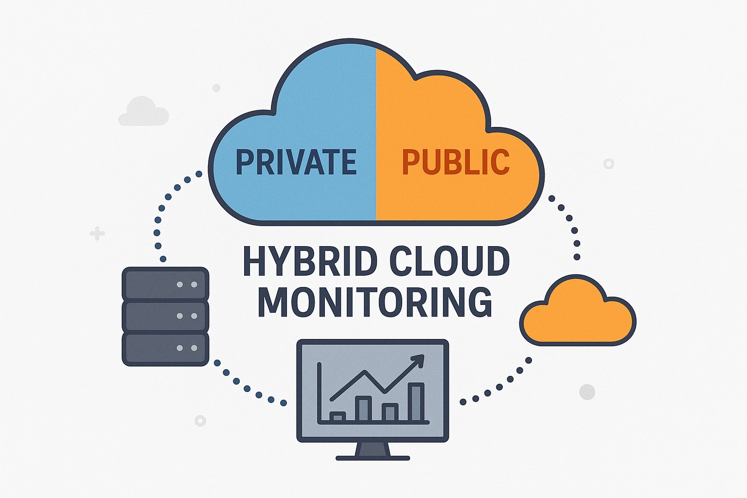 hybrid-cloud monitoring concept