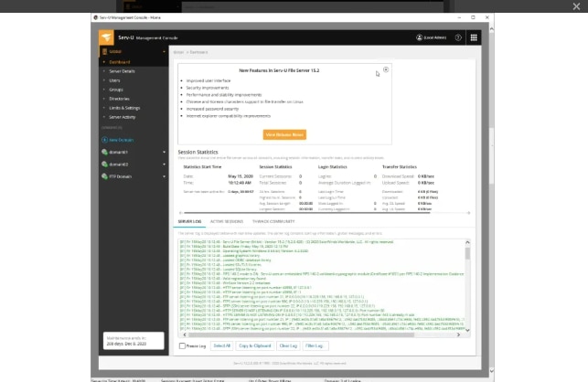 Serv-U MFT audit logs